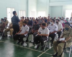 Kades Dan Operator Di Dua Kecamatan Ikuti Sosialisasi Pengelolaan Dana Desa APBN dan ADD/K Muba  Tahun 2021.