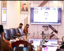 Sekda Muba Apriyadi Ikuti Webinar ADPMET Sampaikan Kondisi Ilegal Drilling di Muba