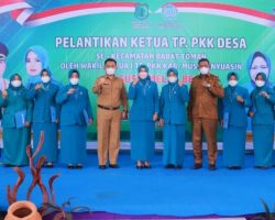 Sembilan Ketua TP PKK Desa Kecamatan Babat Toman Dilantik dari Kades Terpilih 2021