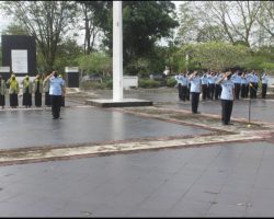 Peringati HBP ke-58, Ronald Heru Praptama Diwakili Kasubbag TU Lapas Sekayu Kanwil Kemenkumham Sumsel Gelar Upacara Tabur Bunga