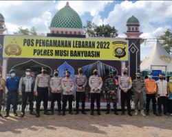 Cek Pos Pengamanan Idul Fitri,Ini Yang Dilakukan Kapolres Muba