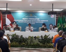 Dinas PMD Kabupaten Muba Gelar Rapat Terpadu Persiapan Pelaksanaan Pilkades Serentak Tahun 2022