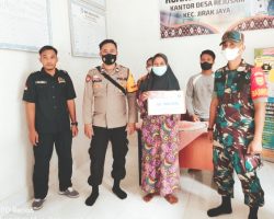 Babinsa Koramil 401-03/Sekayu Monitoring Penyaluran BLT DD Tahap 2 Desa Jirak Jaya Tahun Anggaran 2022