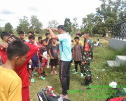 Babinsa Koramil 401-03/Sekayu Monitoring Kegiatan Latihan Liga Santri Piala Kasad