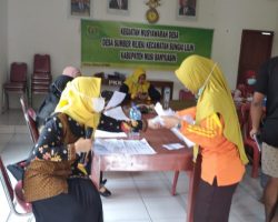 Sebanyak 46 Warga Desa Sumber Rezeki Ikuti Vaksin Boster Ikuti Prokes