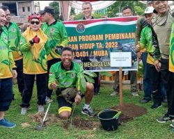 Babinsa Koramil 04-03/Sekayu Monitoring Peringatan Hari Lingkungan Hidup Sedunia Tahun 2022