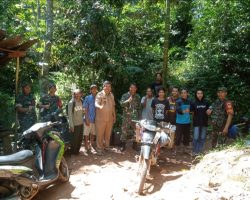 Babinsa Koramil 04-03/Sekayu Monitoring Meninjau Lokasi Lahan Program Pembuatan Basema