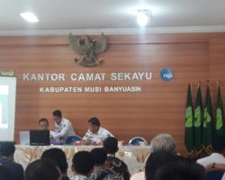 Dinas Pemberdayaan Masyarakat Desa (PMD) Kabupaten Muba Sosialisasi Juknis Pilkades Serentak bagi Panitia Di 65 Desa