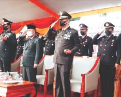 Babinsa Koramil 401-03/Sekayu Monitoring Upacara Virtual Peringatan HUT Polri Ke 76 Tahun 2022