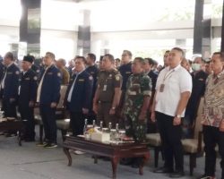 Babinsa Koramil 401-03/Sekayu Monitoring Pengukuhan Pengurus Karang Taruna Kabupaten Muba Masa Bakti 2022-2026