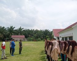 Babinsa Koramil 401-03/Sekayu Monitoring Seleksi Calon Paskibra Tingkat SMA Di Kecamatan Lais
