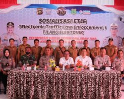 Babinsa Koramil 401-03/Sekayu Monitoring Sosialisasi Electronic Traffic Law Enforcement (ETLE)