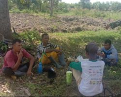 Babinsa Koramil 401-03/Sekayu Sosialisasi Karhutlah Desa Bandar Jaya