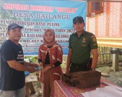 Babinsa Koramil 401-03/Sekayu Monitoring Pendistribusian Hasil Plasma Desa Bailangu