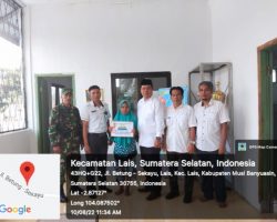 Babinsa Koramil 401-03/Sekayu Monitoring Pembagian Bantuan Langsung Tunai Dana Desa (BLT-DD) Desa Lais