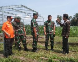 Babinsa Koramil 401-03/Sekayu Monitoring Kunjungan Komandan Korem Gapo Brigjen TNI Naudi Nurdika
