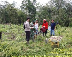 Babinsa Koramil 401-03/Sekayu Patroli Terpadu Penanggulangan Karhutlah kecamatan Sungai Keruh
