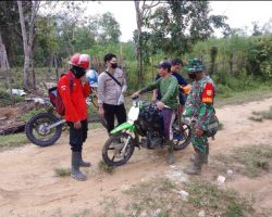 Babinsa Koramil/Sekayu Patroli Terpadu Mangala Akni Penanggulangan Karhutlah Desa Tebing Bulang