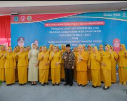 Pj Bupati Muba Lantik Pengurus YJI dan GOW Muba