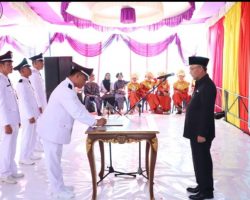 Pj Bupati Apriyadi Lantik 6 Kades Terpilih Periode 2022-2028 Di Kecamatan Lawang Wetan