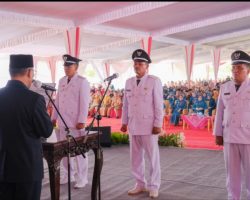 Pj Bupati Apriyadi Lantik Langsung 3 Kades Terpilih di Kecamatan Sungai Keruh