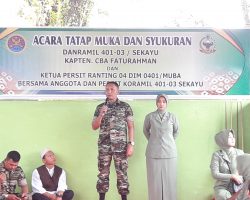 Danramil 401-03/Sekayu  Mengadakan Acara Tatap Muka dan Sukuran Bersama Anggota.