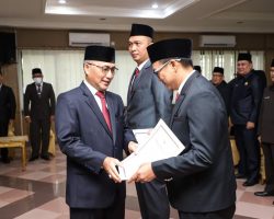 Pj Bupati Apriyadi Lantik Kadis PUPR dan Direktur RSUD Sekayu