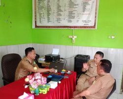 Dinas Komunikasi dan Informatika (Dinkominfo) Kabupaten Muba melaksanakan Visitasi Pejabat Pengelola Informasi dan Dokumentasi DiDesa Bukit Selabu