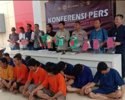 Polres Muba Berhasil Bekuk 24 Pelaku Tindak Kriminal Saat Operasi Sikat Musi II Tahun 2023