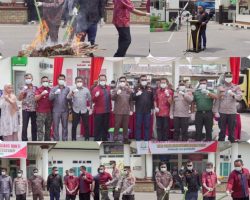 Kejari Solok Musnahkan Barang Bukti Kejahatan Dari Akhir Tahun 2022 Hingga tahun 2023, Bupati Solok Apresiasi Kineja Aparat Penegak Hukum