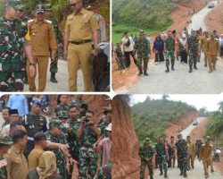 Bupati Solok dampingi Tim Wasev Mabes TNI AD, Tinjau Sasaran TMMD Ke 118 Kodim 0309/Solok.
