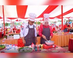 Perlombaan Bertema Merah Putih Di Gelar di Pemkab Solok Meriahkan Kemerdekaan HUT RI Ke 78