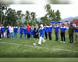 Tendangan Bola Pertama Tandai Dibukanya Open Turnamen Bola Kaki DES CUP Tahun 2023
