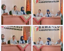 Maksimalkan Pengawasan Pemilu Tahun 2024” Bawaslu Kabupaten Solok Sumbar  Gelar Rakor Bersama Wartawan Solok
