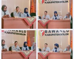 Maksimalkan Pengawasan Pemilu Tahun 2024”  Bawaslu Kabupaten Solok Sumbar  Gelar Rakor Bersama Wartawan Solok