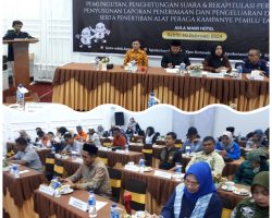 KPU Kota Solok Gelar Rakor Persiapan Pungut Hitung Suara serta Sosialisasi Rekapitulasi Pemilu 2024, dan Penertiban APK Kampanye