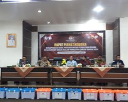 Komisi Pemilihan Umum (KPU) Kabupaten Solok Sumbar, Umumkan Hasil Rekapitulasi Perolehan Suara Pemilu 2024 Melalui Rapat Pleno Terbuka