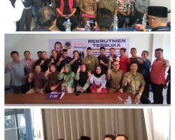 M. Syarif Hidayatullah Askolani Jasi bersama tim pemenangan mengambil berkas pencalonan Bakal Calon Bupati Banyuasin Untuk Pilkada Banyuasin 2024.