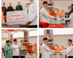 Pemerintah Kabupaten Solok  Serahan Reward MTQ Tingkat Provinsi Sumatera Barat Ke-40 Tahun 2023.