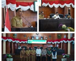 Sekdakab Solok Sampaikan Jawaban Pemerintah Terkait Pandangan Umum Fraksi DPRD Terhadap Tiga Ranperda