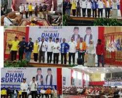 Diiringi Ribuan Massa’ Pasangan Calon Walikota dan Wakil Walikota Solok Ramadhani_ Suryadi Nurdal Resmi Mendaftar ke KPU Kota Solok