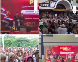 Debat ke 2 Ratusan Pendukung Paslon 01 “Siap Menangkan Solok Berbudi”