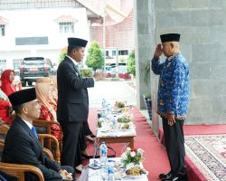 Wabup Solok Pimpin Upacara Peringatan HUT KORPRI Ke 53 Tahun 2024 di Kabupaten Solok
