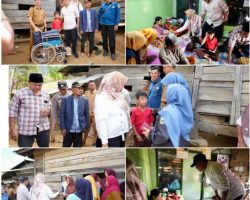 Tingkatkan Kepedulian Sosial, Bupati Solok Kunjungi Warga Kurang Mampu Membutuhkan Bantuan di Jorong Lurah Ingu