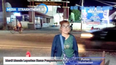 Mendri Manalu Laporkan Tamaria Manullang Ke Polres Humbahas