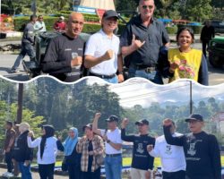 Sekda Kab Solok Lepas Touring Jeep, Offroad Mobil Tua Berlangsung Meriah