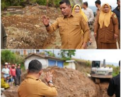Bupati Solok Turun Langsung Lihat Kondisi Jalan di Jorong Kampuang Dalam Tangah Nagari Kampuang Batu Dalam