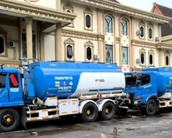 Dua Mobil Tanki Transportir PT NBS Angkut BBM Ilegal Diamankan Ditreskrimsus Polda Jambi