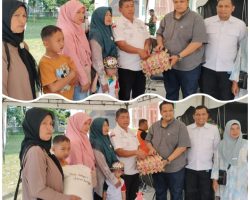 Wali Nagari Limau Lunggo Serahkan Bantuan untuk Korban Bencana Solok di Posko Utama Koto Baru