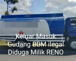 Gudang BBM Ilegal Diduga Milik Reno Dibelakang RM Tuah Siang Malam, Indralaya Utara Berani Beroperasi